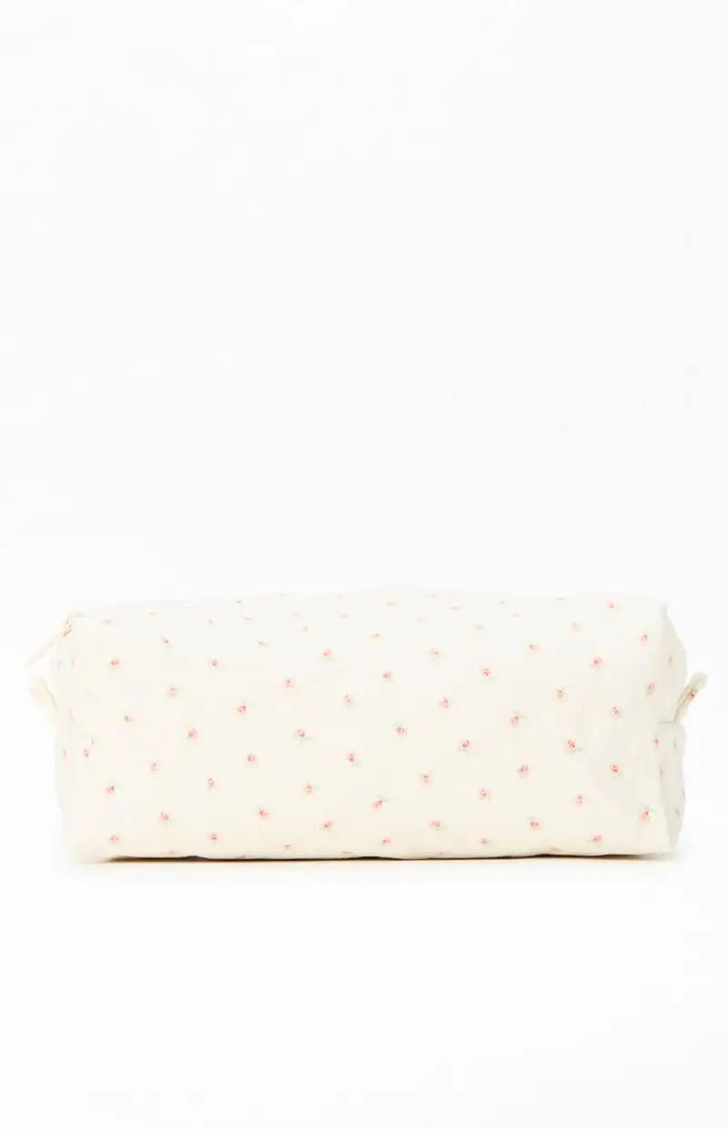 John Galt Floral Makeup Bag