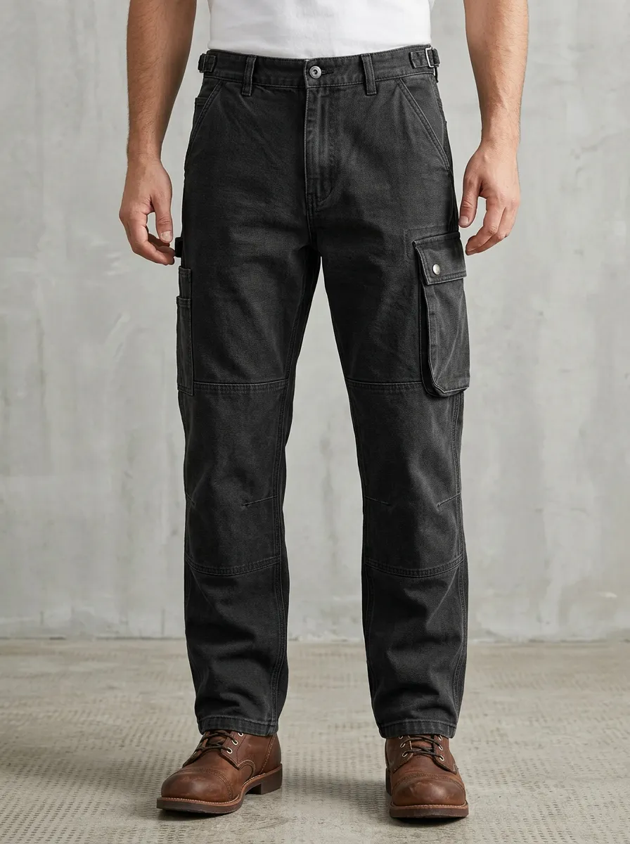 Men's Relaxed Canvas Casual Workwear Pants