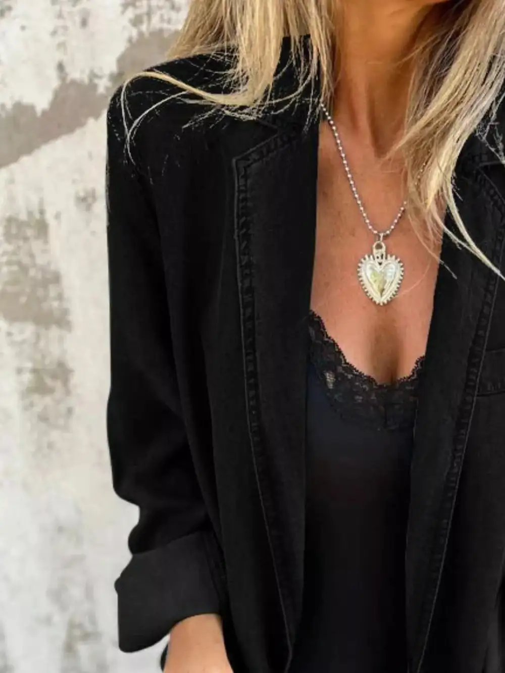 Full Size Button Down Blazer Plus Size