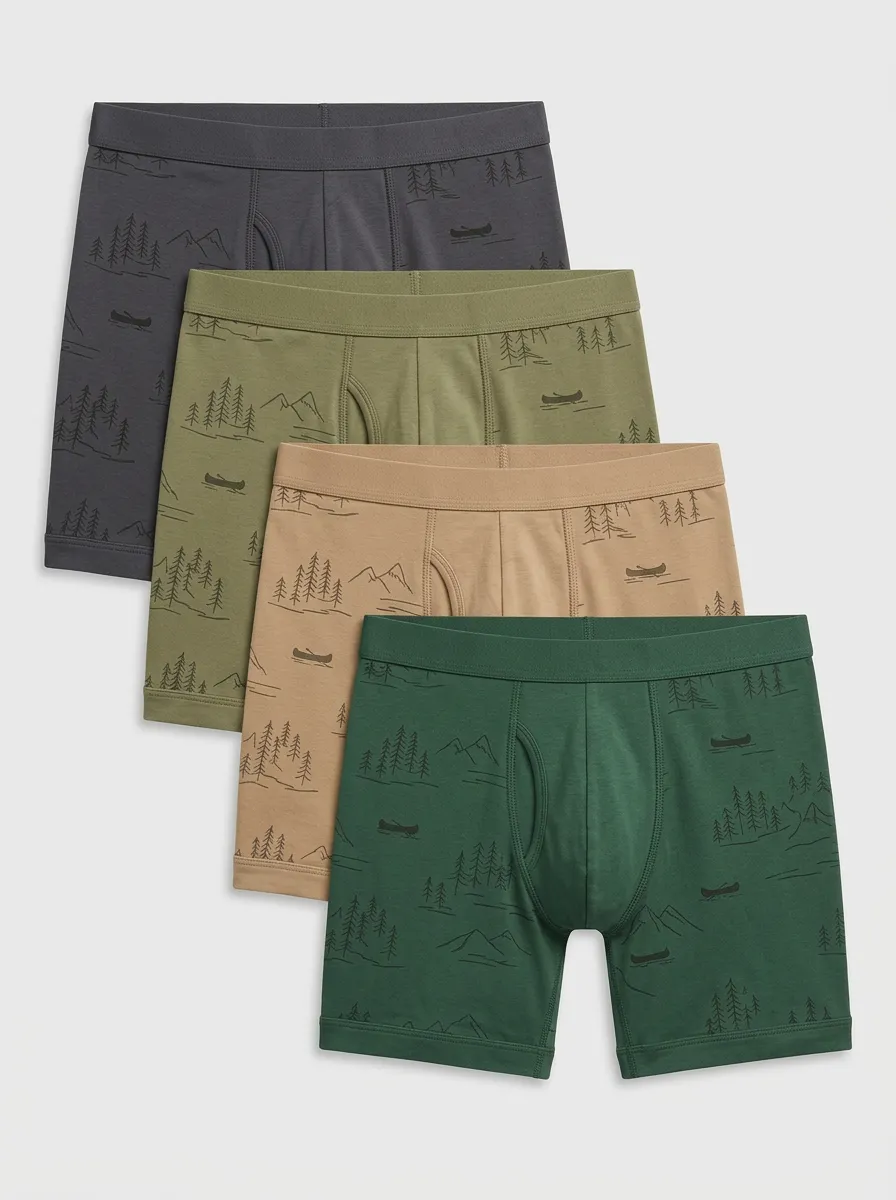 Men's Mountain Pine Canoe Boxer Brief Set