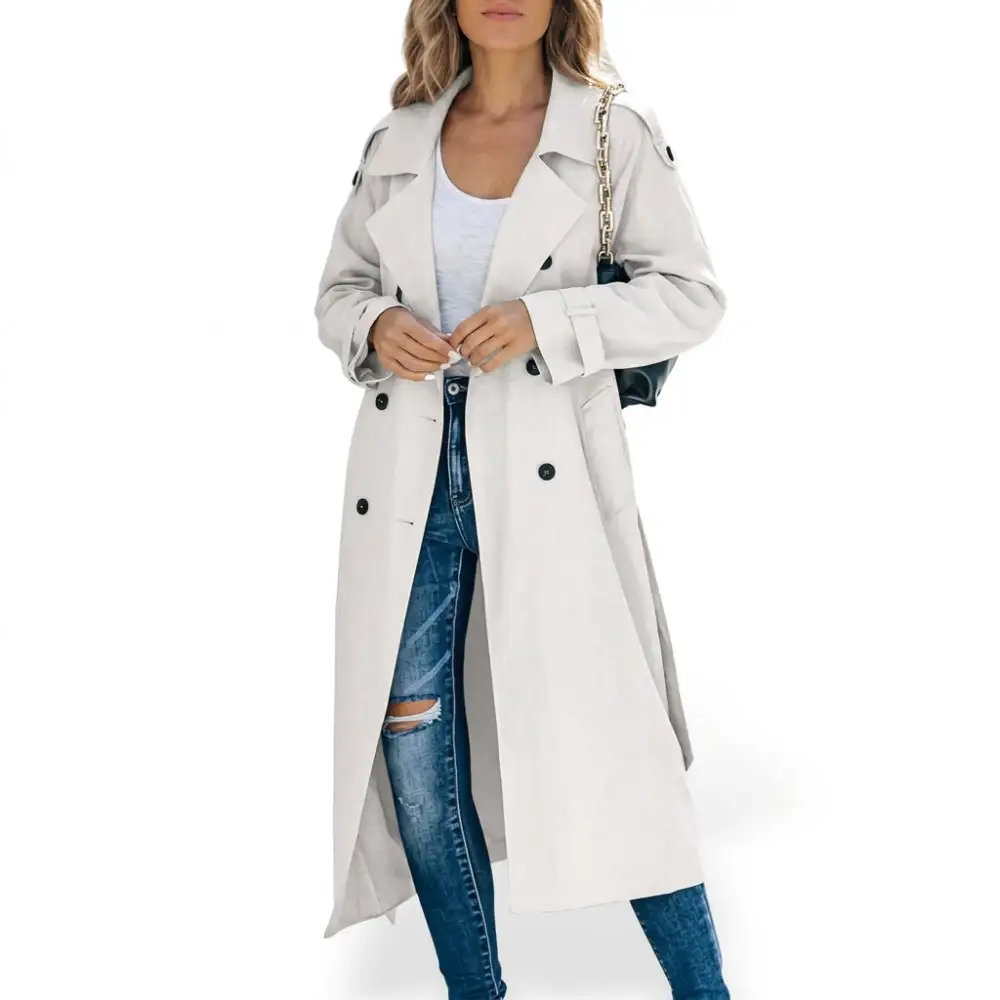 Structured Shoulder Trench Coat