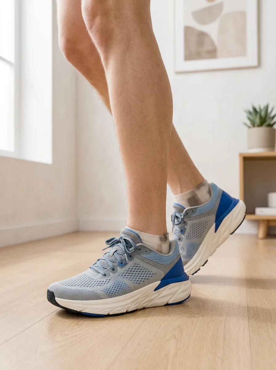 Men's Active Athletic Running Mesh Printed Sneakers