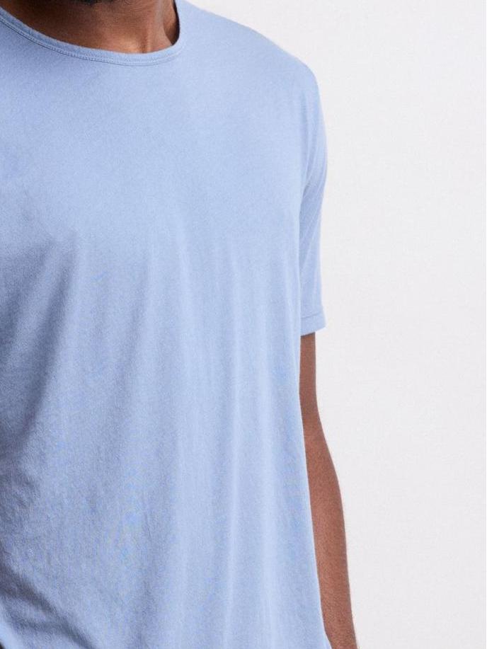 Comfortable Casual Breathable Powder Blue T-Shirt