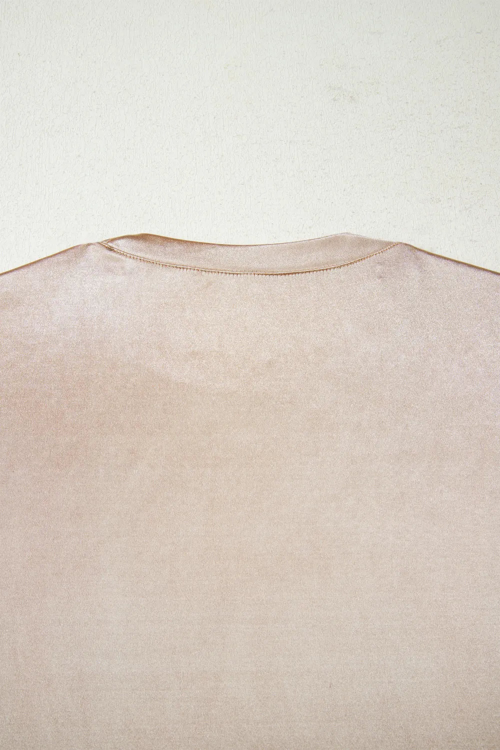 Gold Round Neck Metallic Tank Top