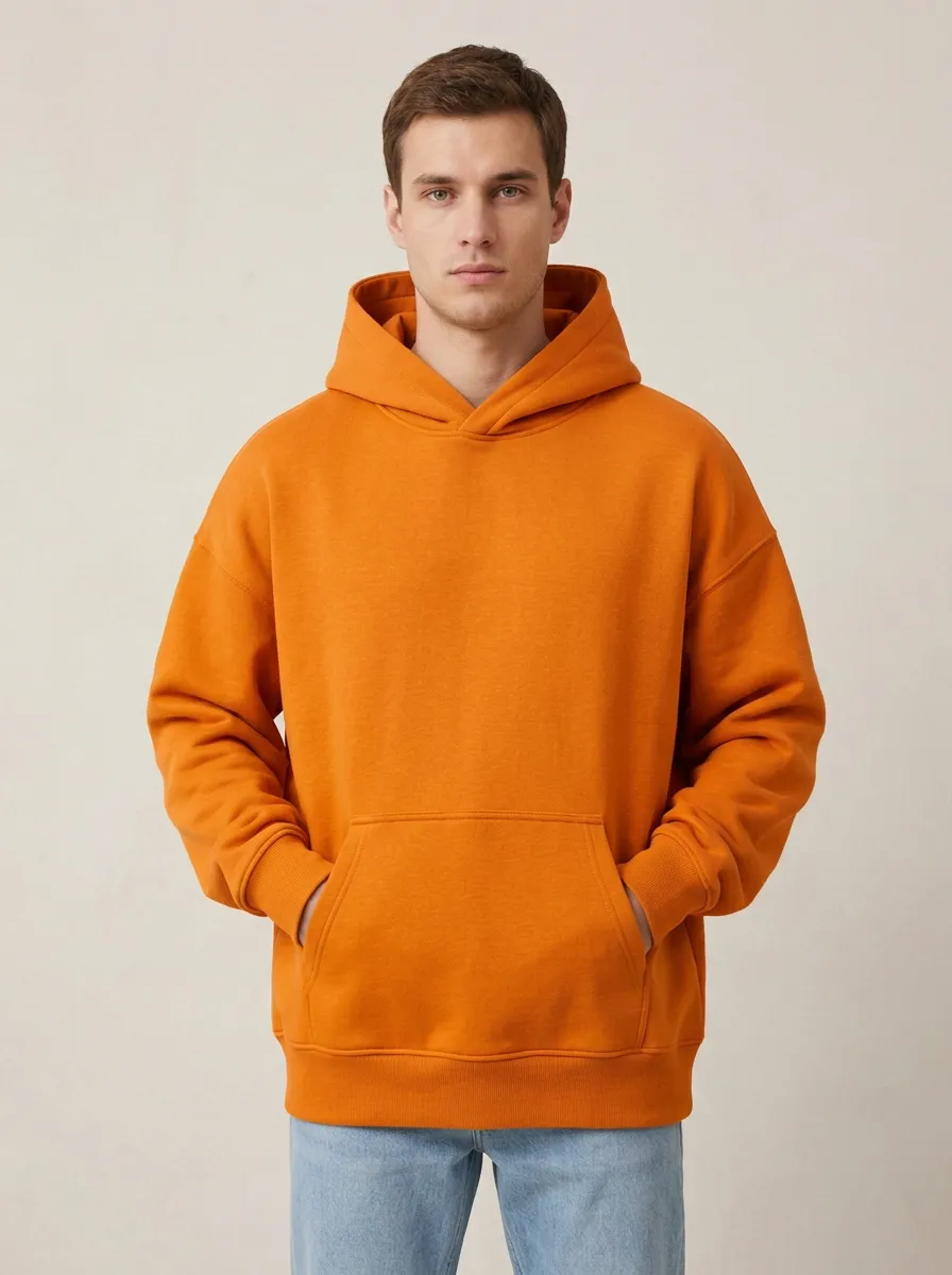 Unisex Oversized Everyday Layering Hooded Sweatshirt