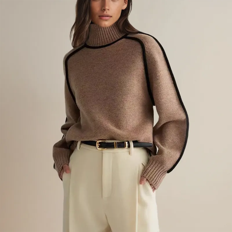  Knitted Turtleneck Sweater