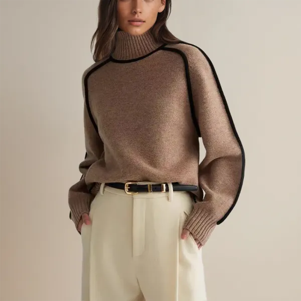  Knitted Turtleneck Sweater