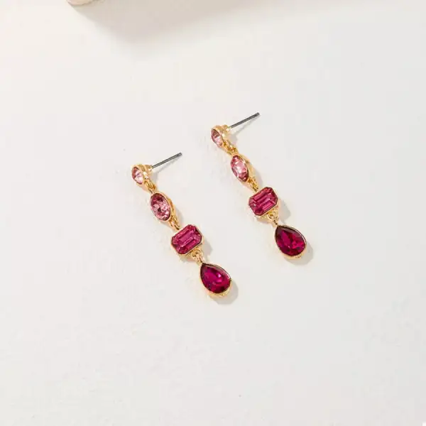 Classic K Gold Plated Drop Earrings