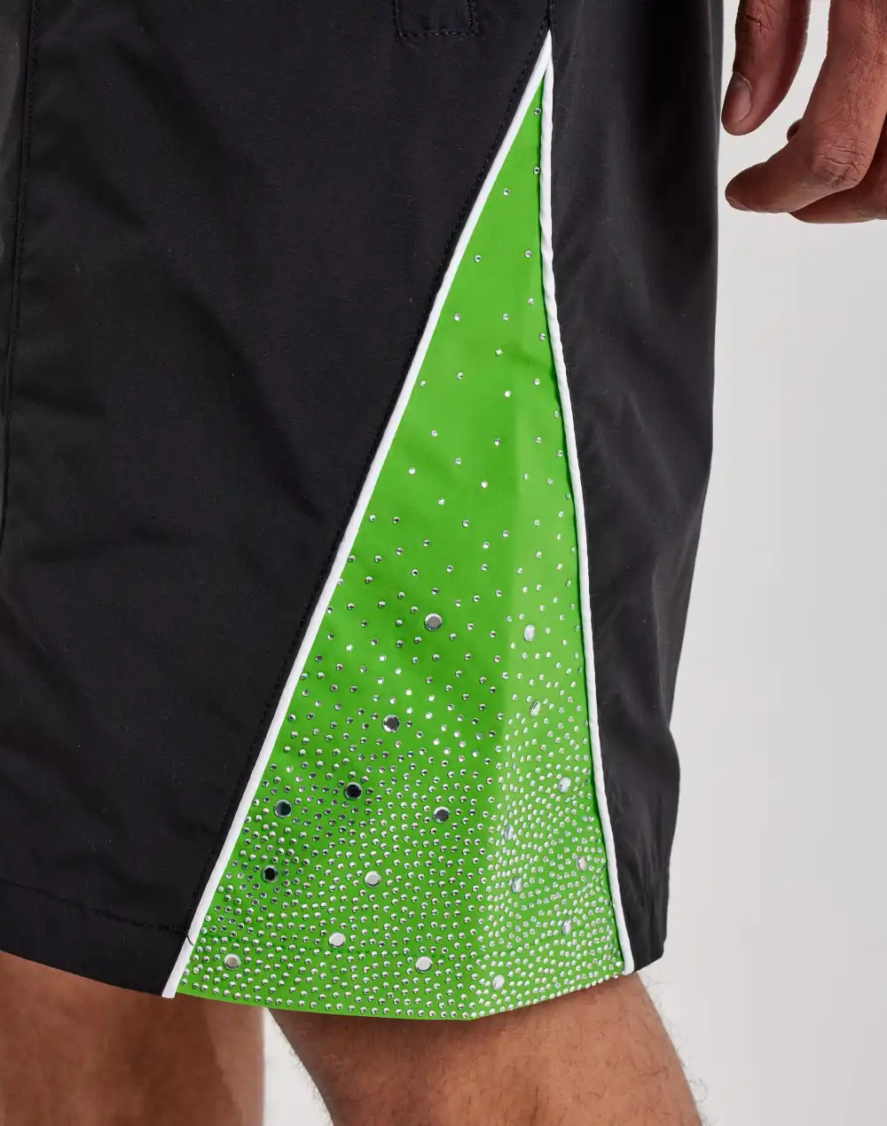 Everyday Rhinestone Nylon Shorts