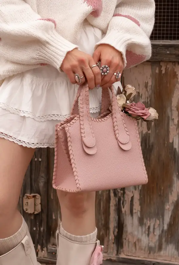 Adjustable Whipstitch Tote Bag