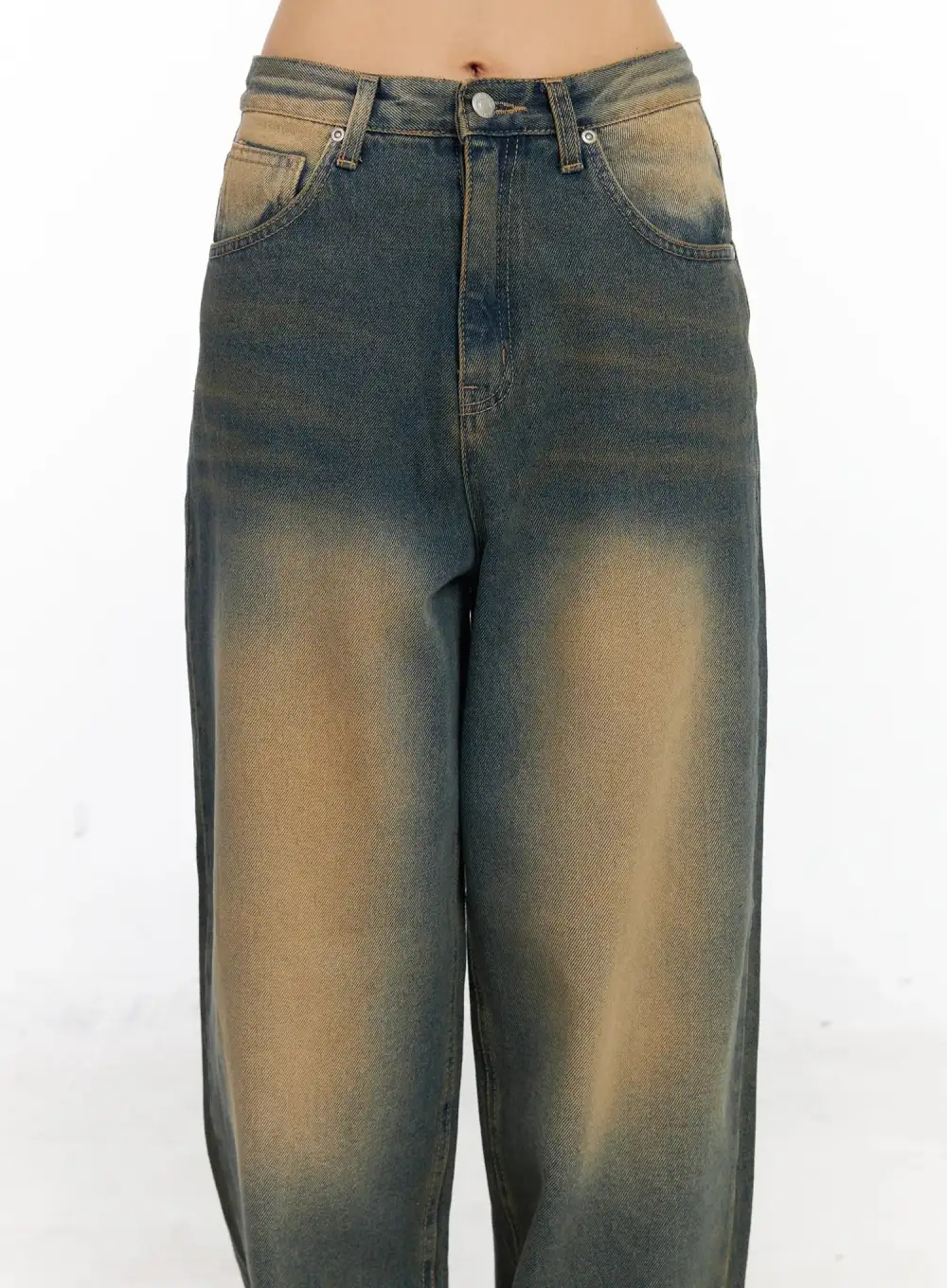 Vintage-Detail Vintage Baggy Jeans