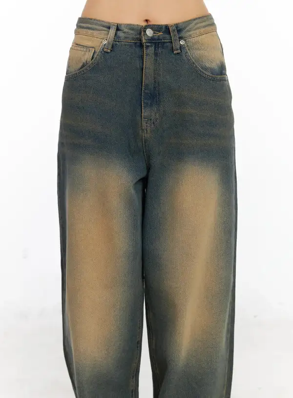 Vintage-Detail Vintage Baggy Jeans