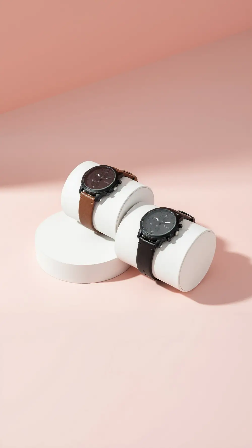 Round Face Subdial Fashion Watch