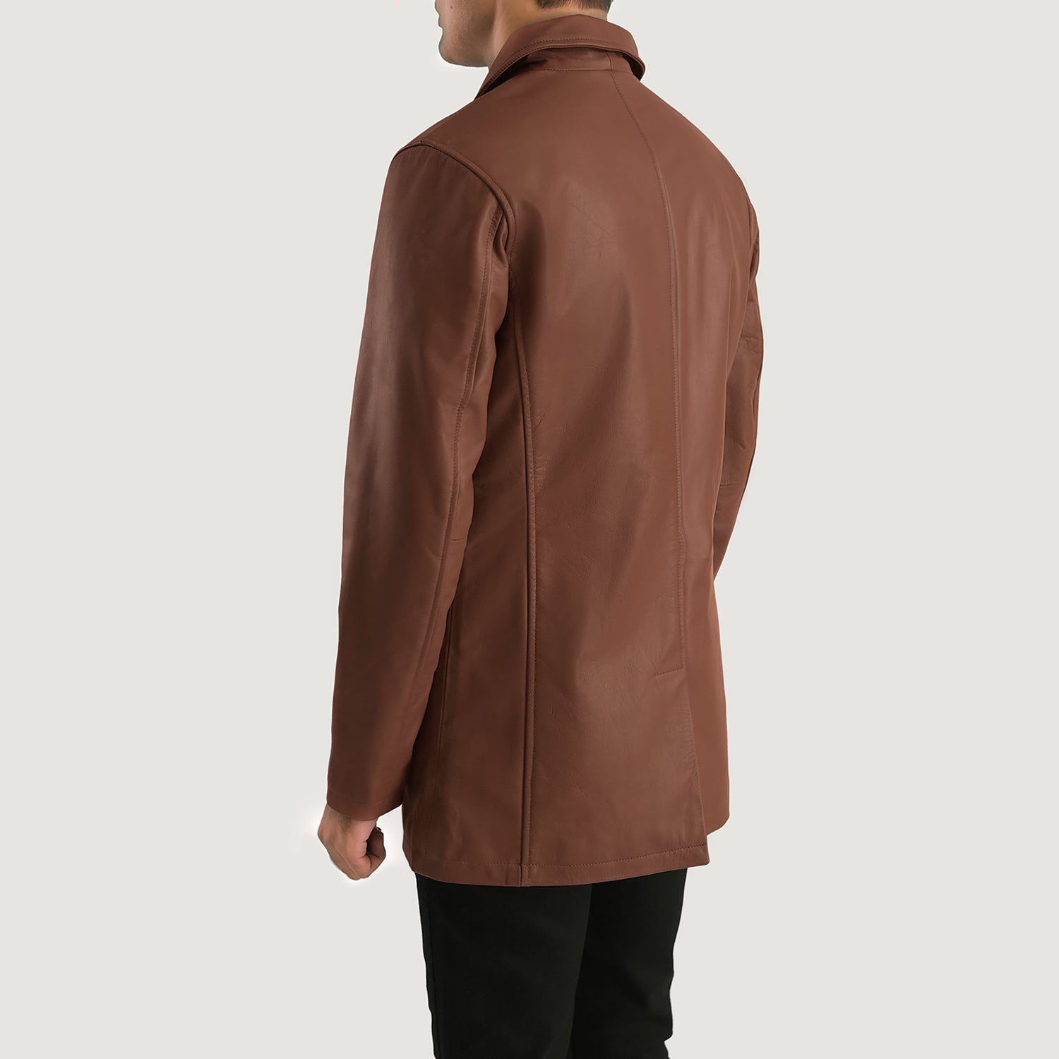 Men's Casual Leather Coat