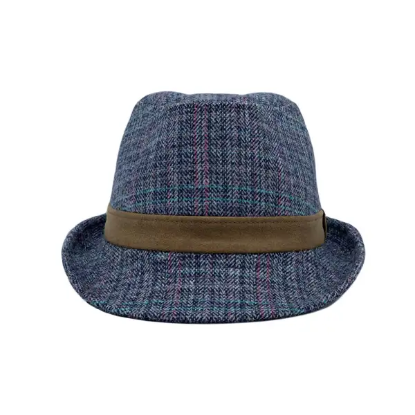 Plaid Fedora Hat