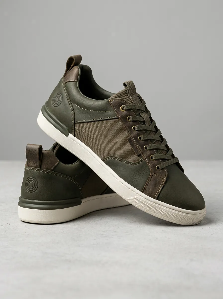 Clean-Look Minimalist Graphic Design Men's Casual Sneakers