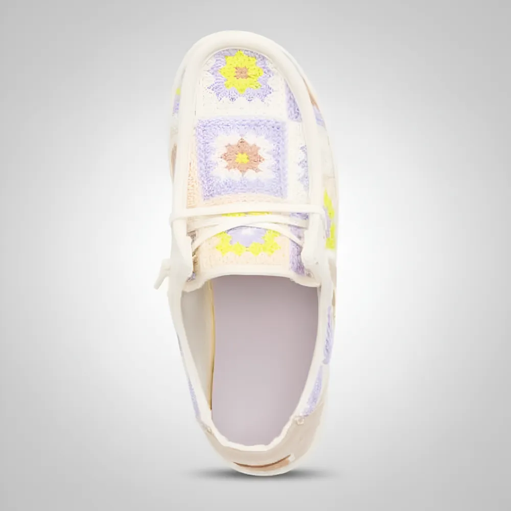 Crochet Patchwork Slip On Casual Comfort Shoes For Women