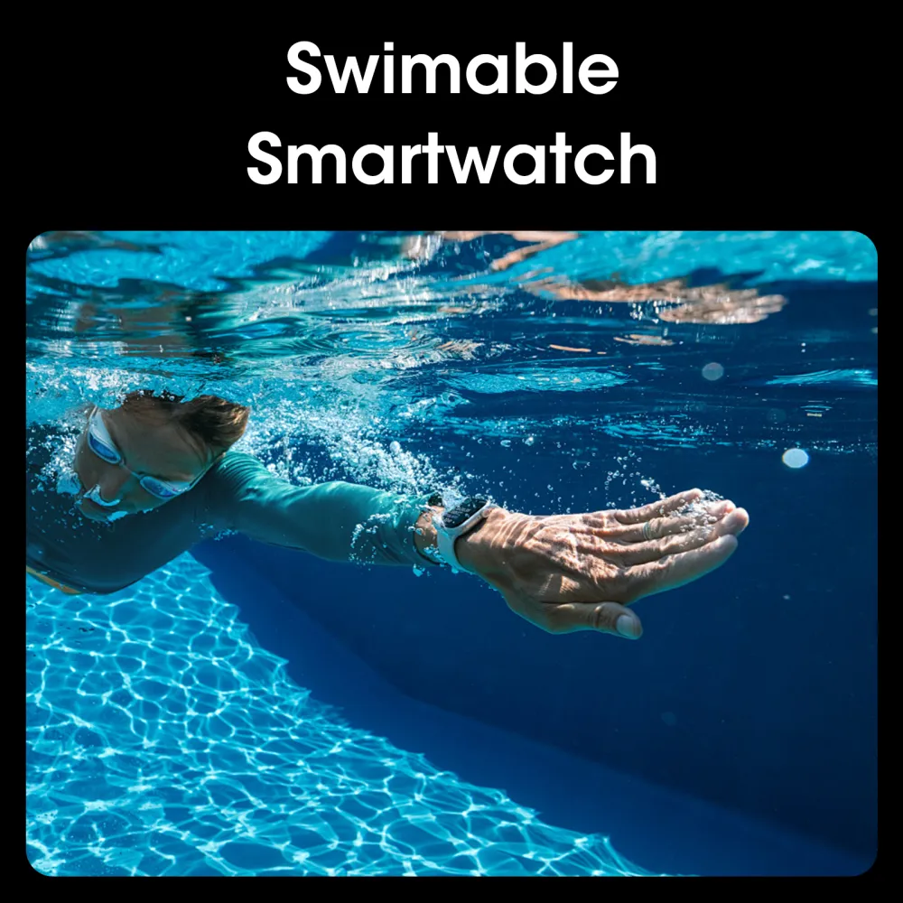 46mm Slim AMOLED Smartwatch | Premium Square Design, AI Assistant, Bluetooth Calls & NFC