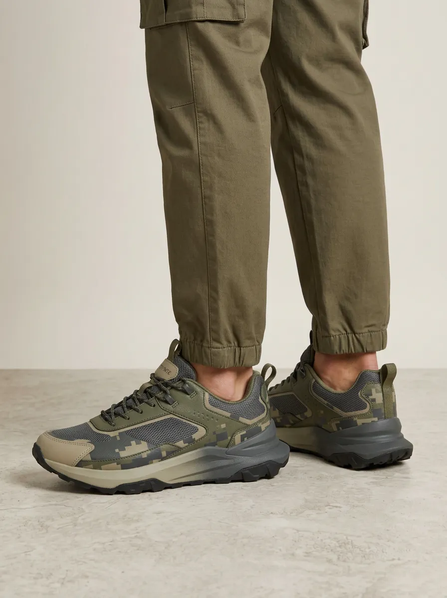 Digital Camo Casual Printed Sneakers