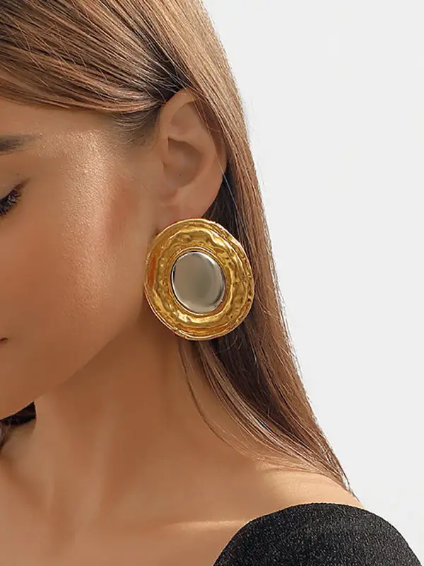 Expressive Artisan-Inspired Accent Earrings