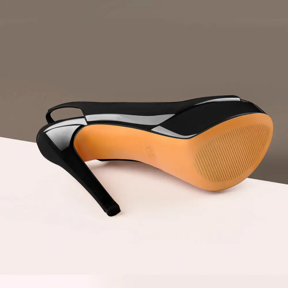Platform Peep Toe Slingback High Heel Sandals