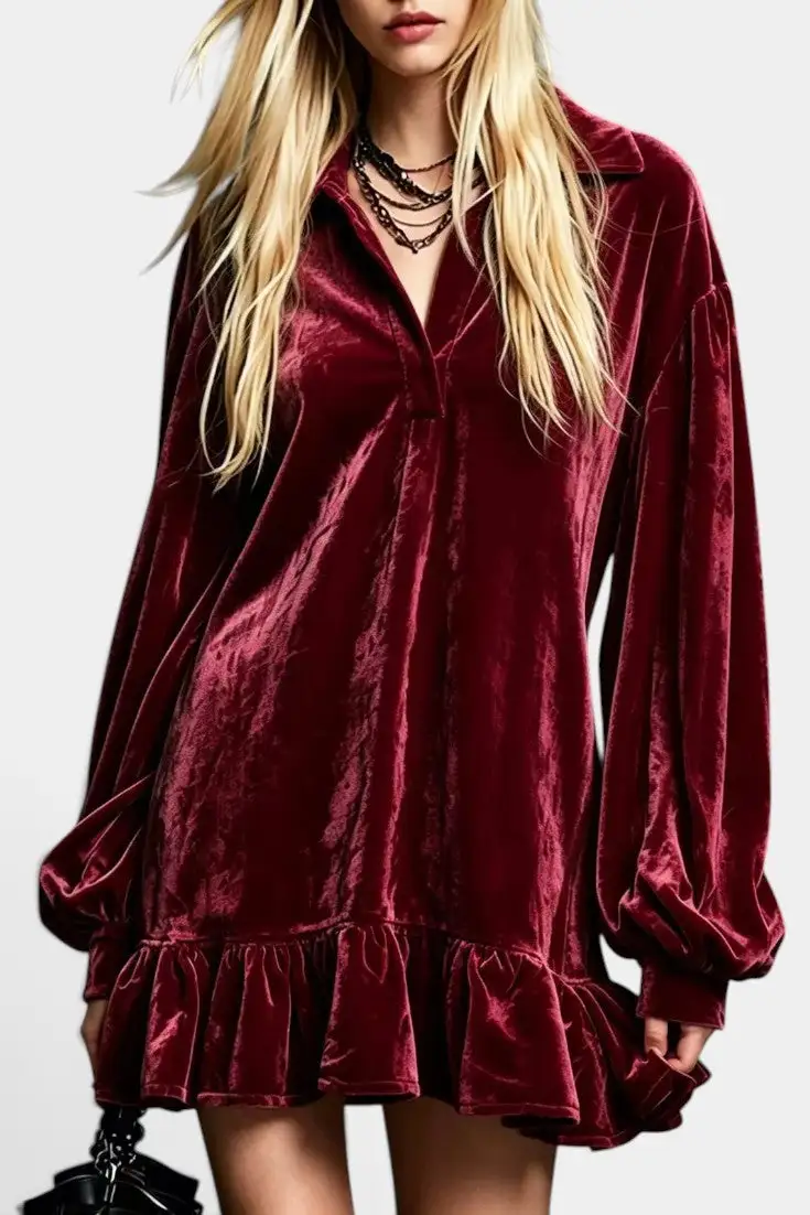 Velvet Mini Dress
