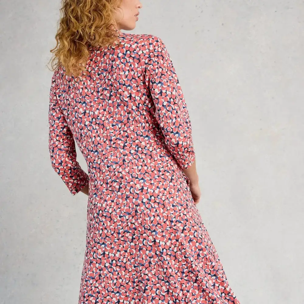 Classic Shirt-Dress Jersey Women's Midi Dress