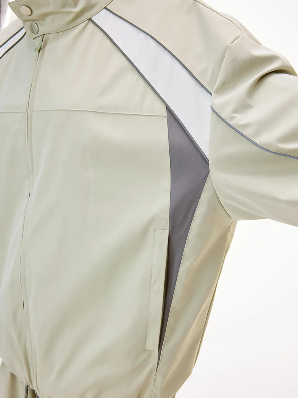 Wind Resistant Stand Collar Relaxed Fit Outdoor Utility Jacket