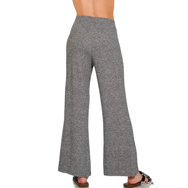 Classic Soft Elastic Waisted Flare Pants