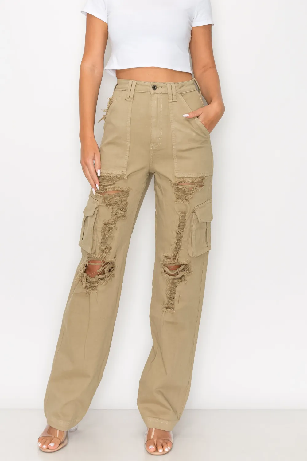 Relaxed-Fit Cargo Jeans