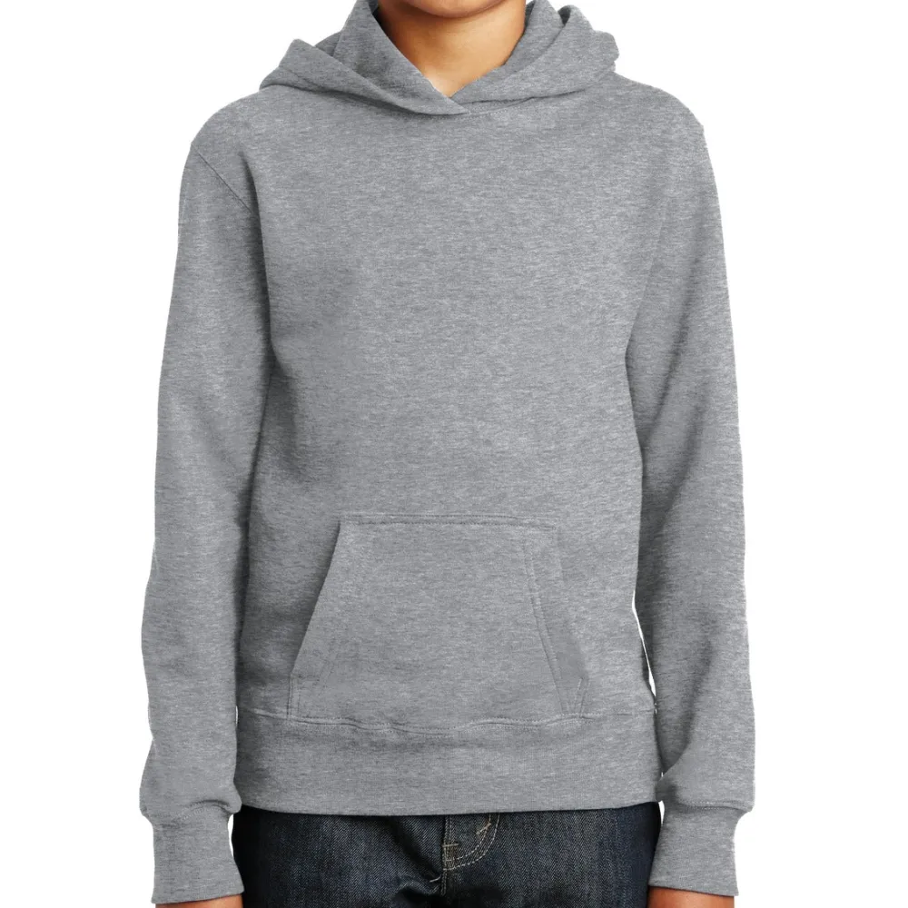 Textured Fleece Pullover Hooded Hoodie