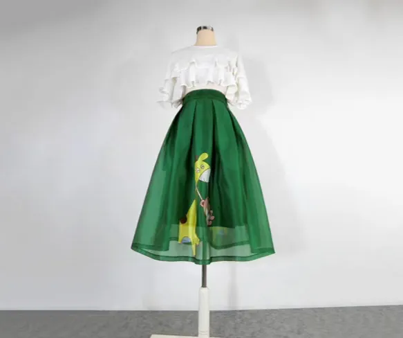 Fresh City Bear Motif Skirt