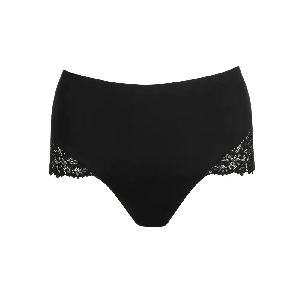Women's Full Coverage Seamless Bonded Edge Elastic Waistband Cotton Gusset Floral Lace Cotton Retro Detail Soft Fabric Stretch Fit High Waist Panty