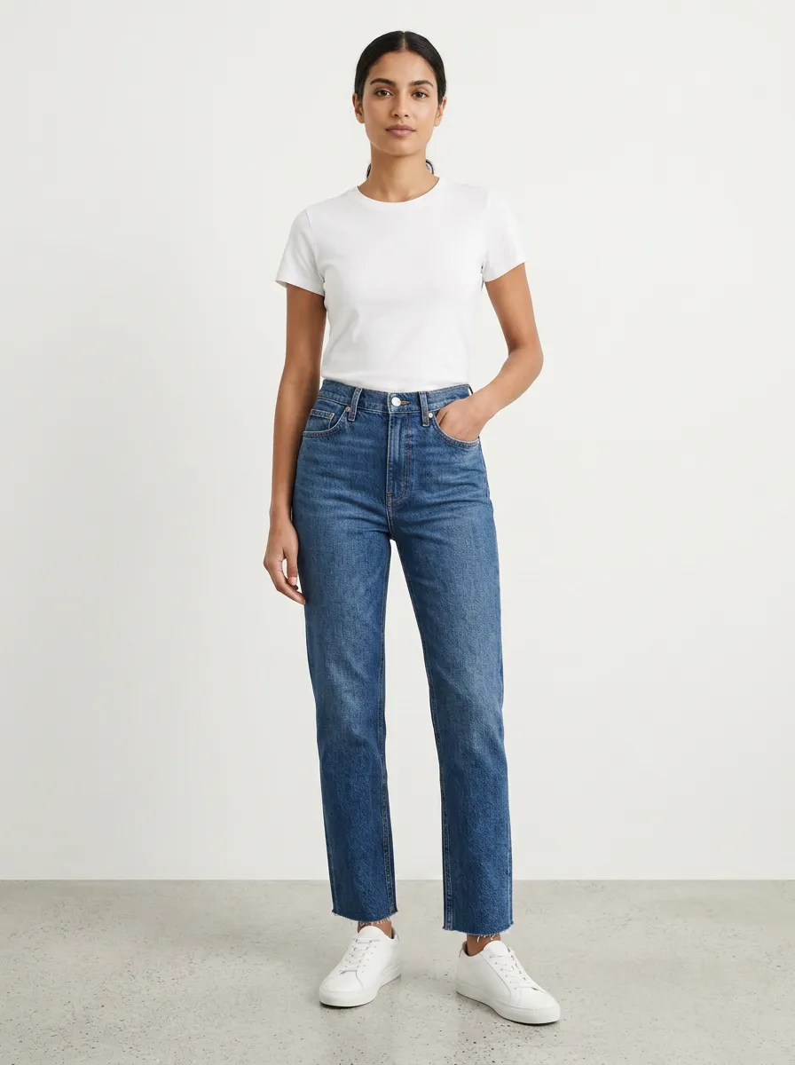 Modern High-Rise Classic Women's Straight-Leg Jeans