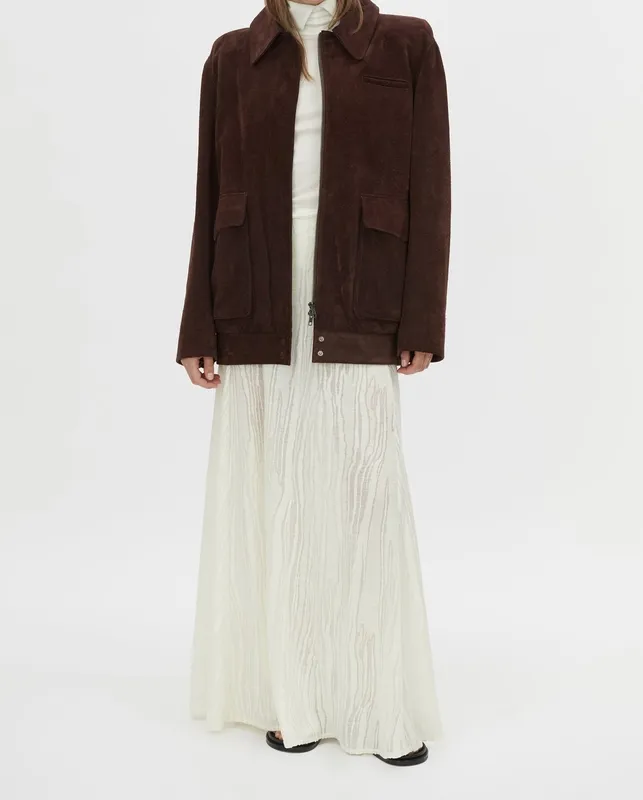 Cream Maxi Skirt