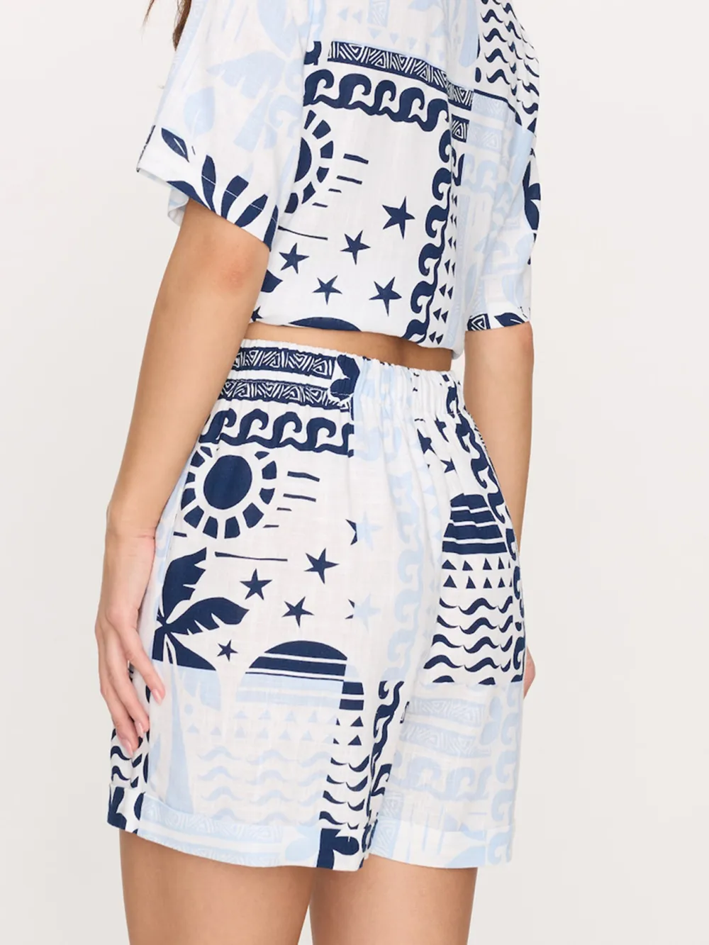 Loose Print Shorts