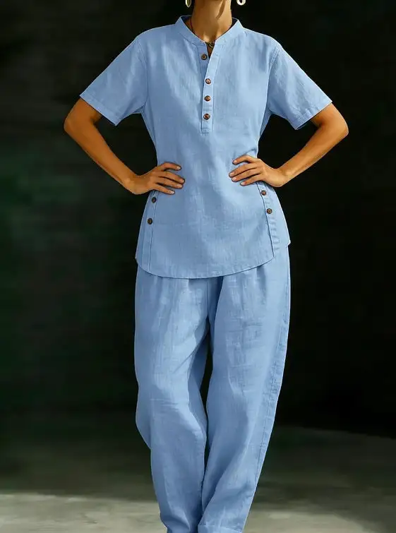 Classic Wide-Leg Women's Matching Set
