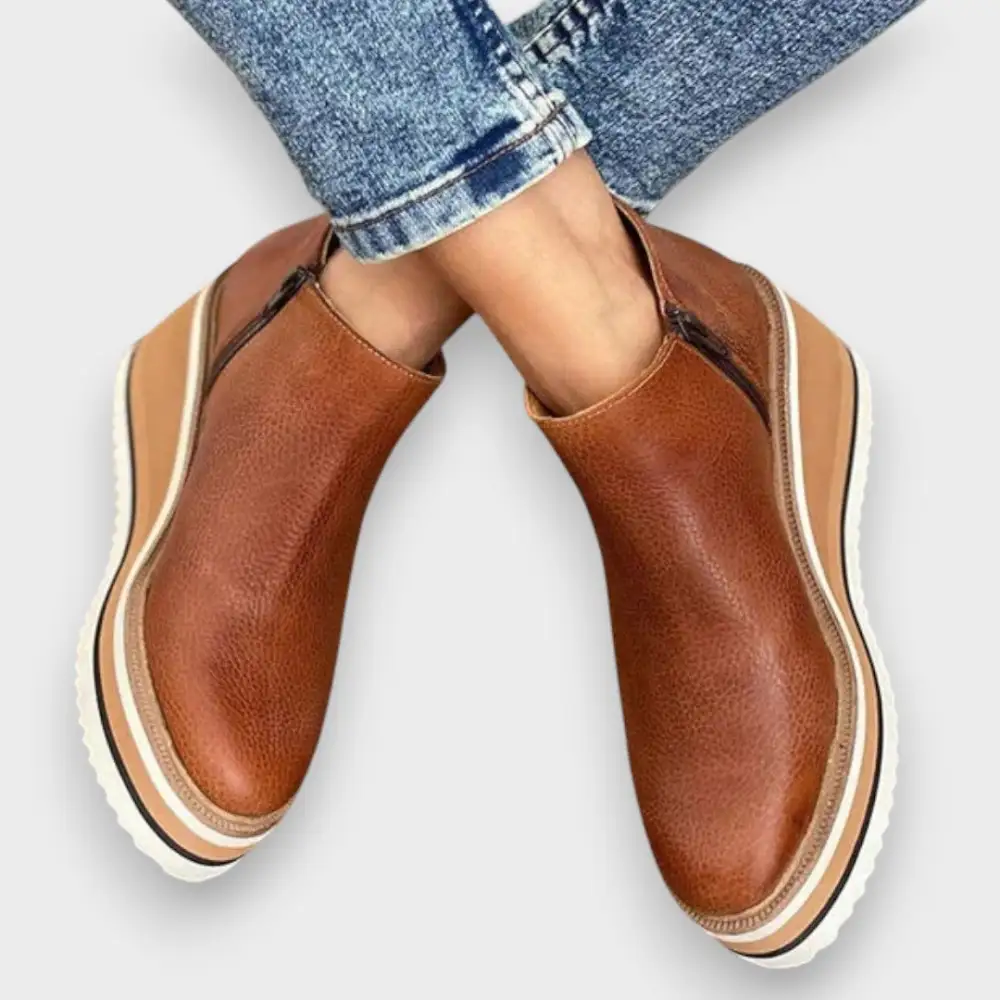 Waterproof Platform Wedge Ankle Boots