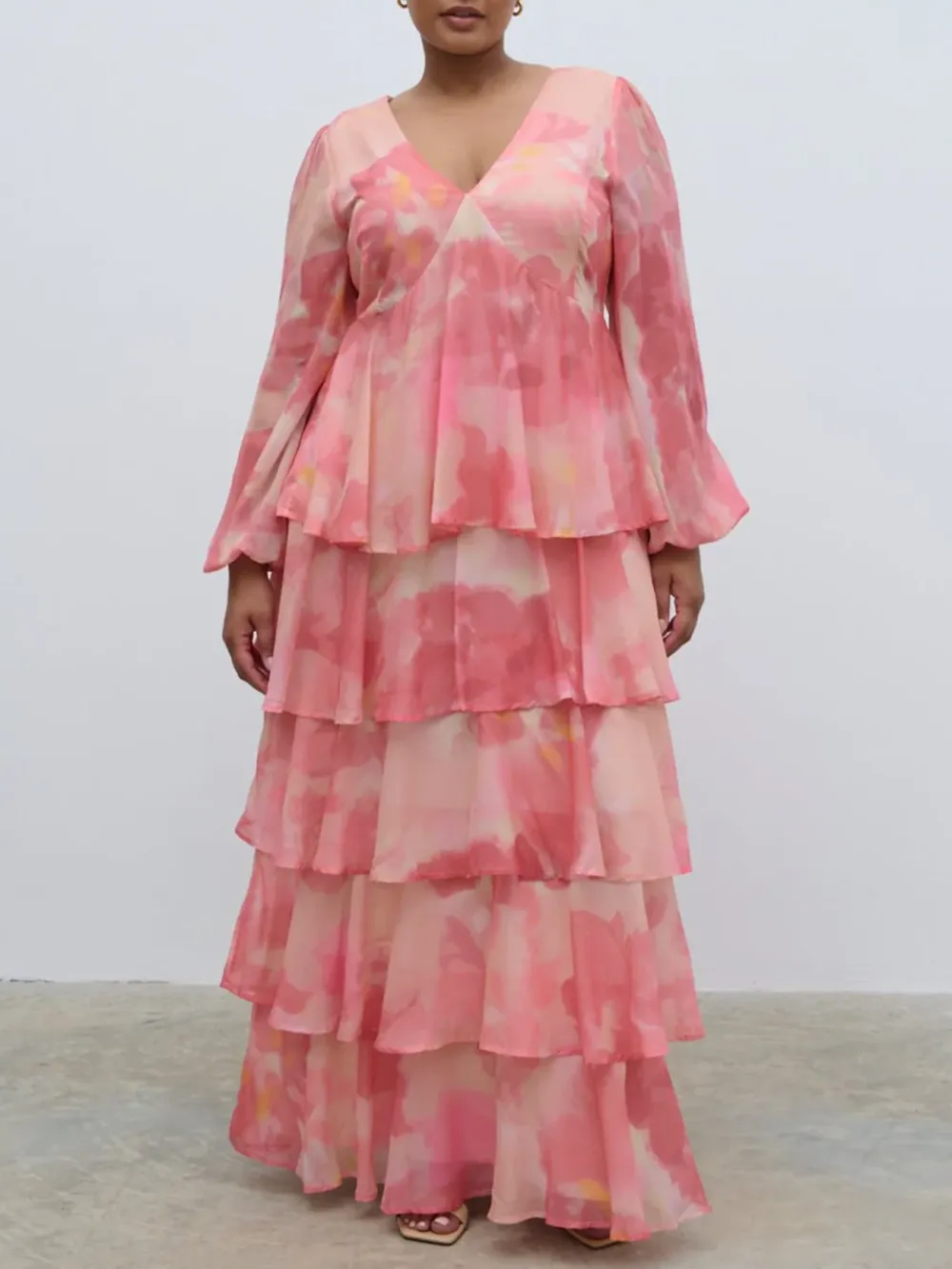 Ruffle Maxi Dress Curve