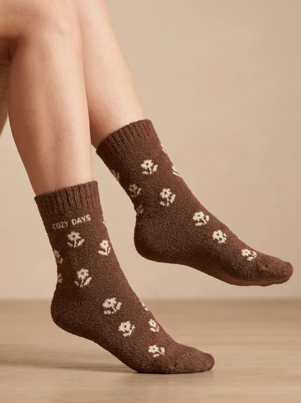 Classic Floral Casual Socks