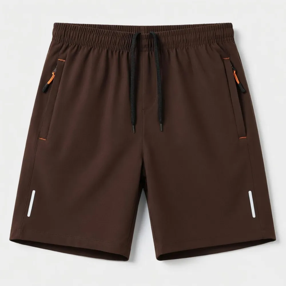 Men's 5-Pack Quick-Dry Slim-Fit Solid-Color Athletic Shorts