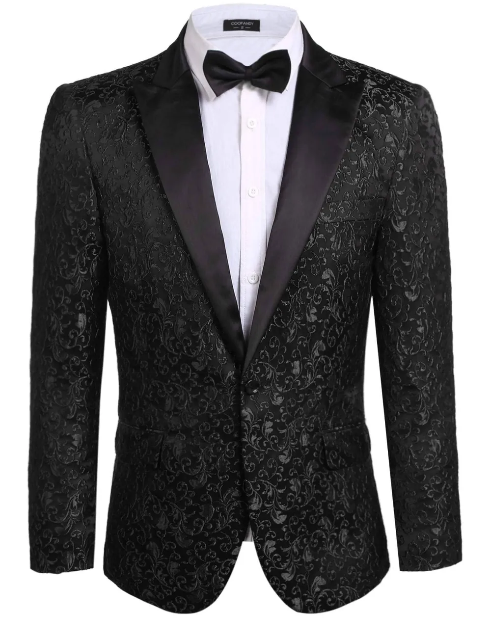 Linen Blend Floral Blazer Jacket