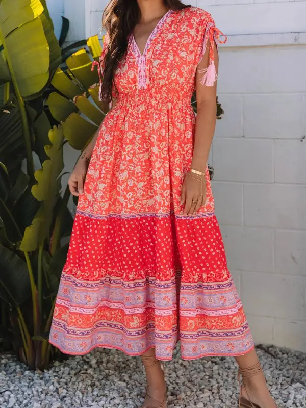 Soft Touch Floral Printed Dress