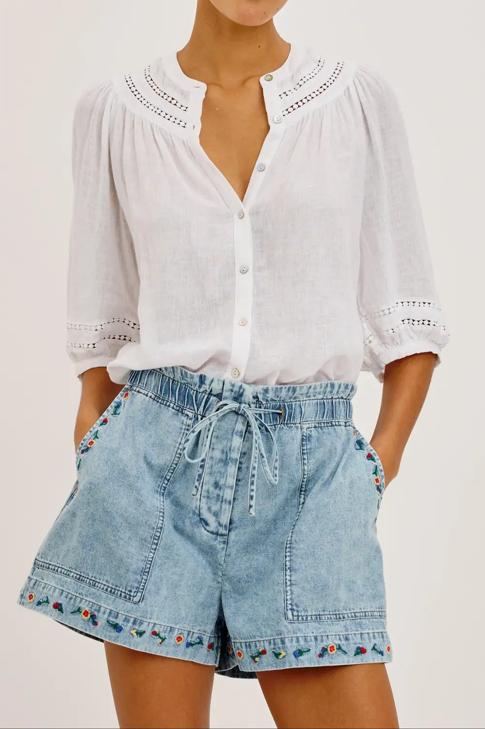 Button Front Long Sleeve Shirt