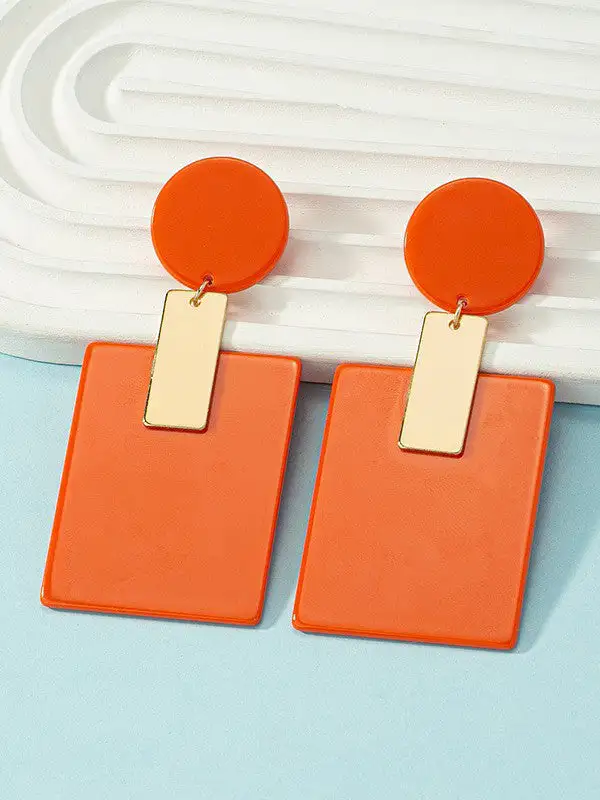 Artful Crystal-Look Drop Earrings