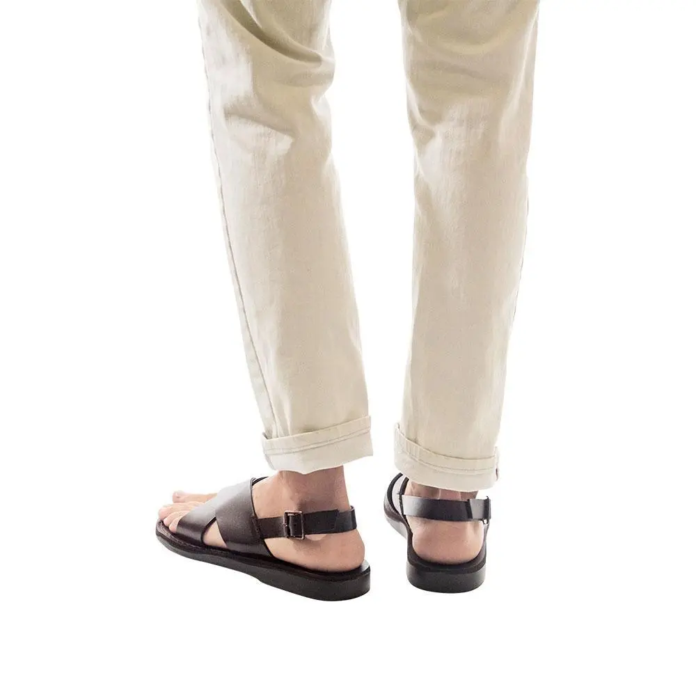 Leather Thick Strap Sandals