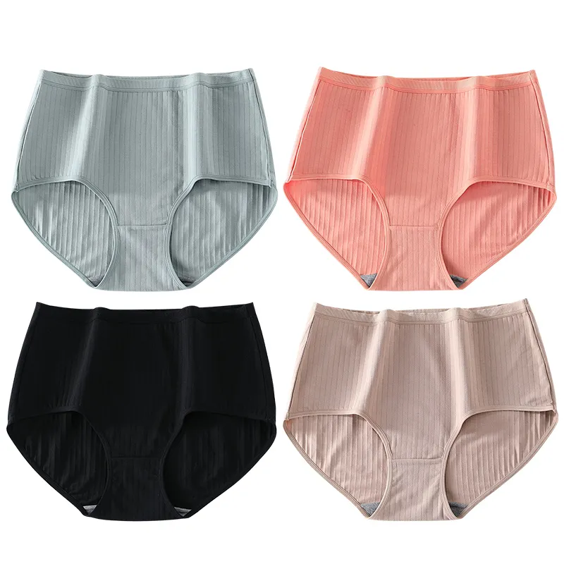 2026 Plus Size High Waist Leak Proof Cotton Panties