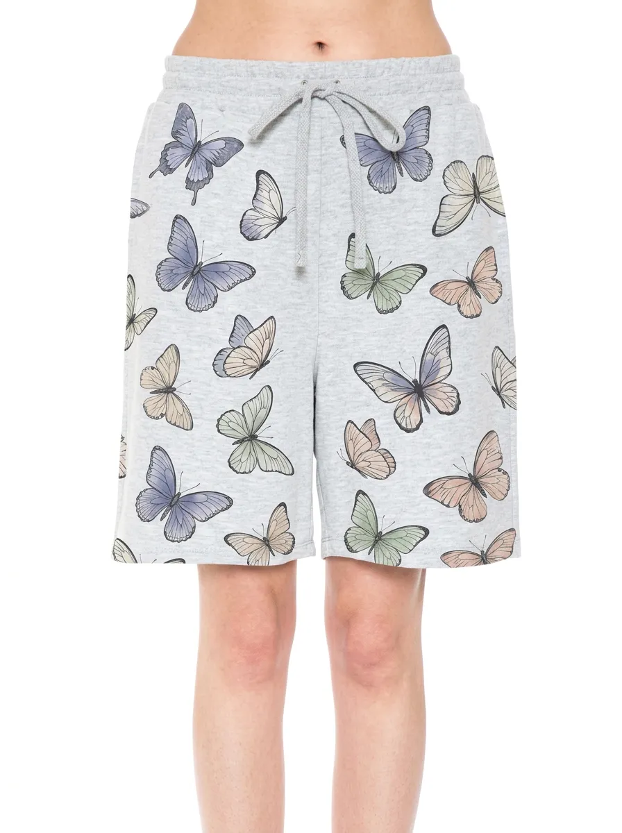 Women's Butterfly Lover Colorful Butterfly Graphic Shorts