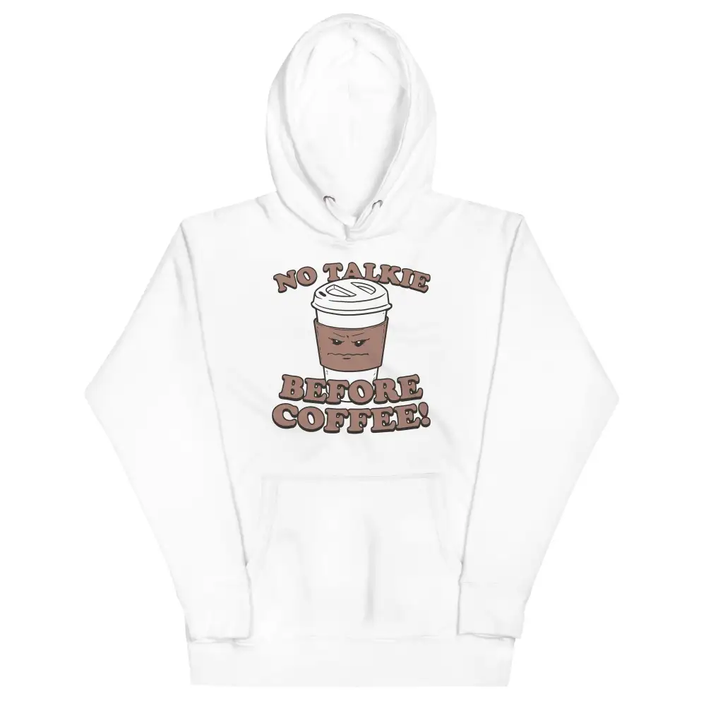 No Talkie Before Coffee Comfort Hoodie