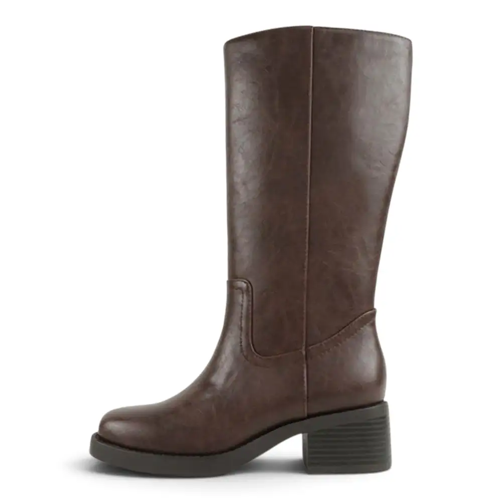 Belvin Square Toe Block Heel Tall Boot